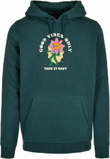 Hoodie - Take it easy Bottle Green