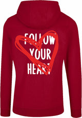 Hoodie - Follow your heart Burgundy