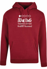 Hoodie - Adulting Burgundy