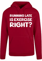 Hoodie - Running late Burgundy