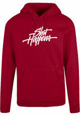 Hoodie - Shit Happens Burgundy