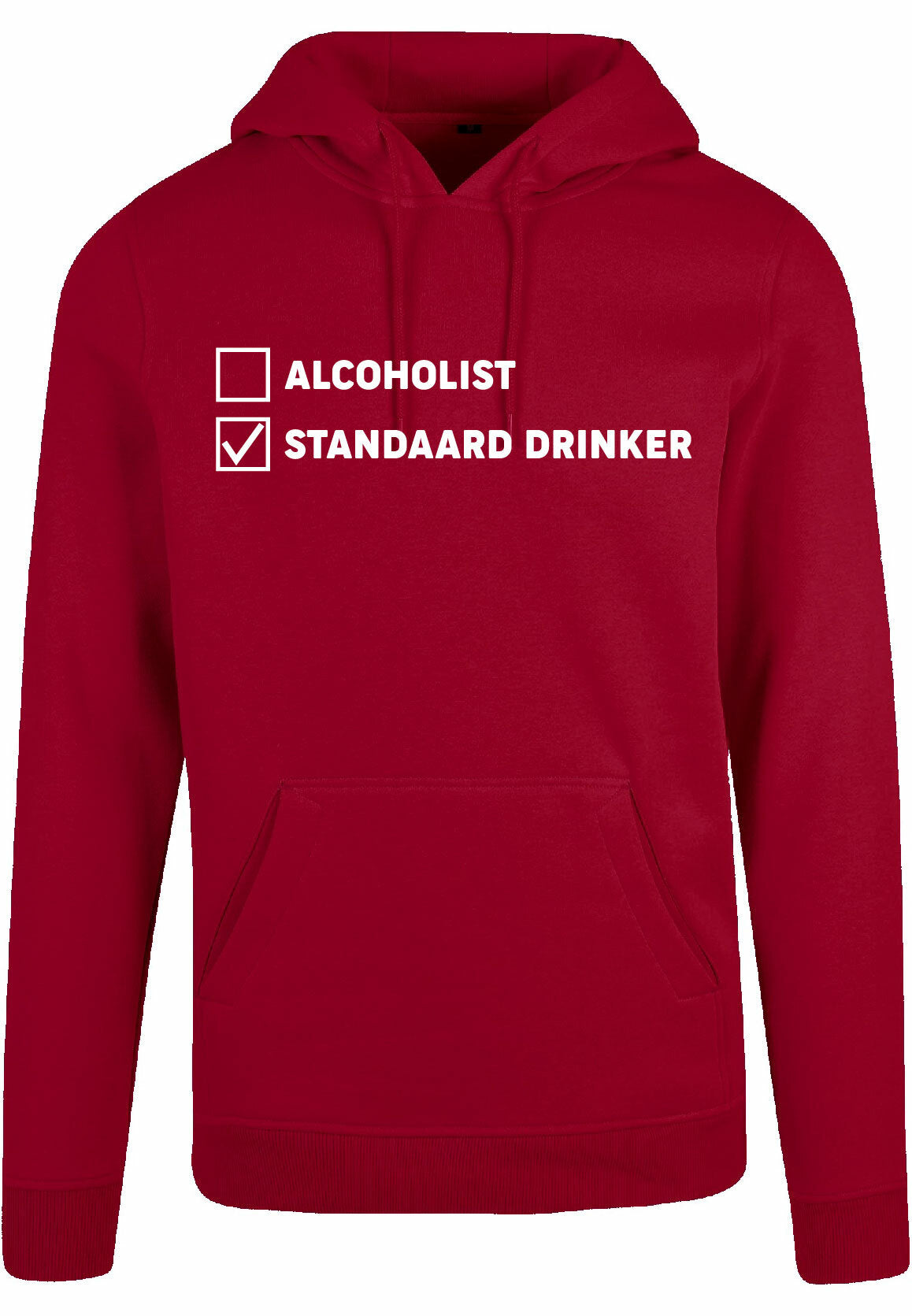 Hoodie - Standaard drinker Burgundy