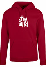 Hoodie - Stay Wild Burgundy