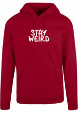 Hoodie - Stay Wierd Burgundy