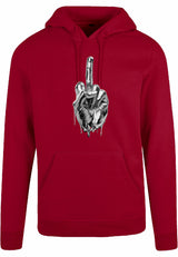 Hoodie - Middlefinger Burgundy