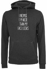 Hoodie - I Promise Charcoal Heather