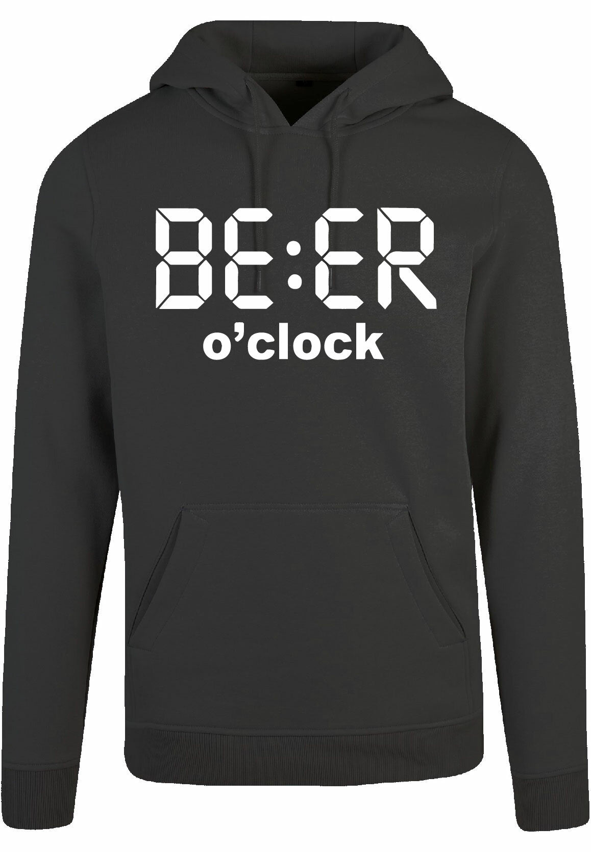 Hoodie - Beer O'Clock Charcoal Heather