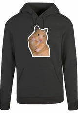 Hoodie - Hamster Peace Charcoal Heather