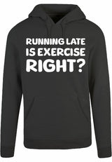 Hoodie - Running late Charcoal Heather