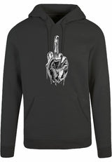 Hoodie - Middlefinger Charcoal Heather