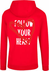 Hoodie - Follow your heart Red
