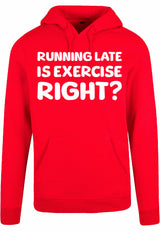 Hoodie - Running late Red