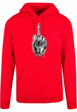Hoodie - Middlefinger Red