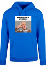 Hoodie - I don't know Cobalt Blue
