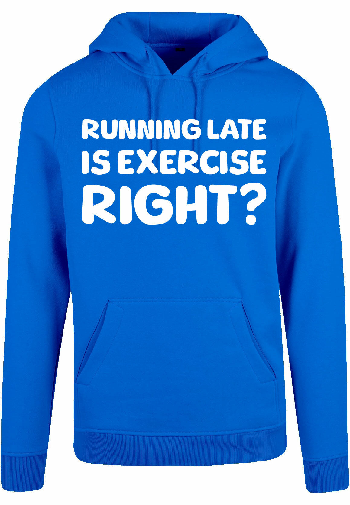 Hoodie - Running late Cobalt Blue