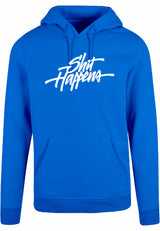 Hoodie - Shit Happens Cobalt Blue