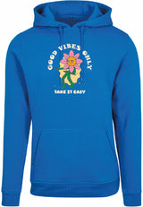 Hoodie - Take it easy Cobalt Blue