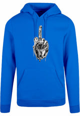 Hoodie - Middlefinger Cobalt Blue