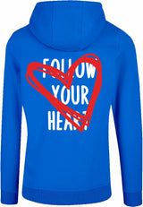 Hoodie - Follow your heart Cobalt Blue
