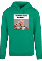 Hoodie - I don't know Forest Green
