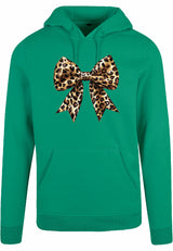 Hoodie - Panter Strik Forest Green
