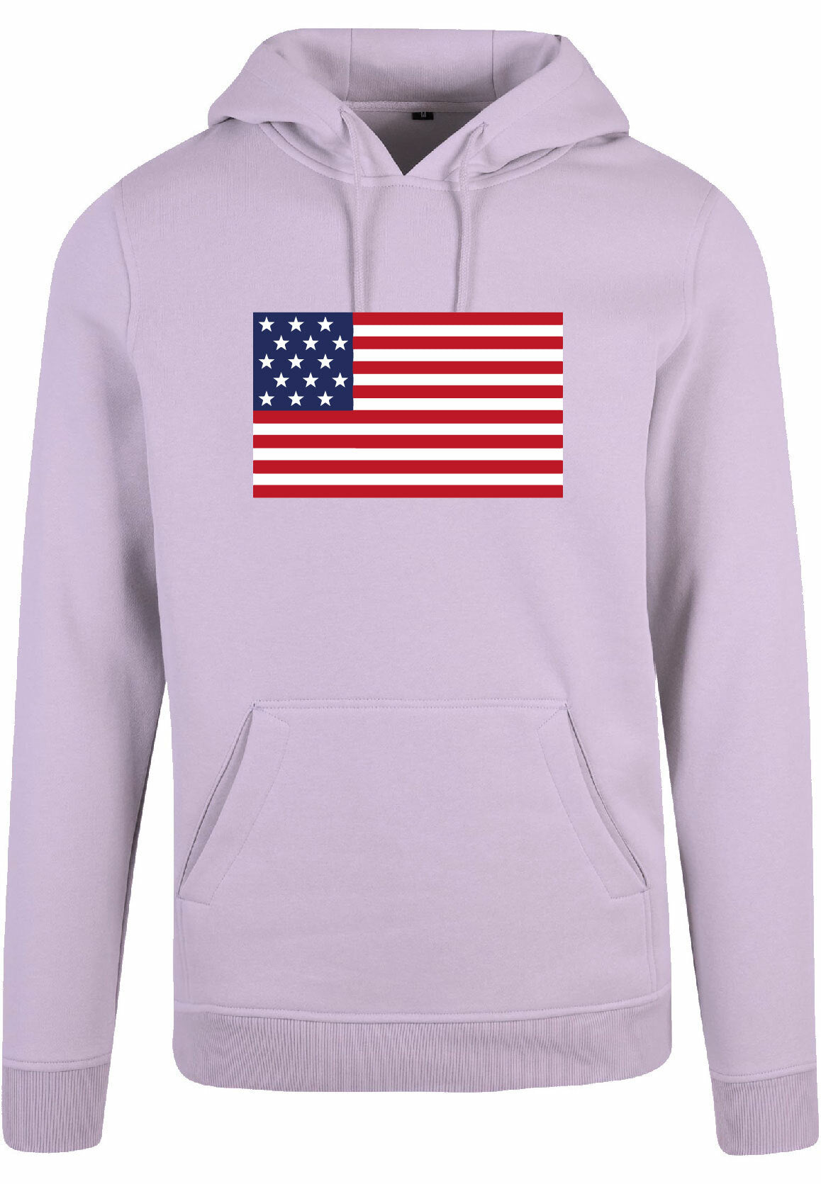 Hoodie - American Flag Lilac