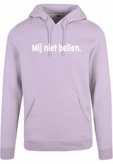 Hoodie - Mij niet bellen Lilac