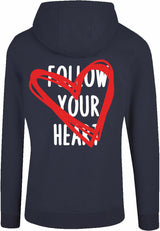 Hoodie - Follow your heart Navy