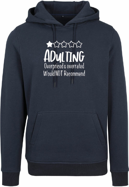 Hoodie - Adulting Navy