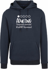 Hoodie - Adulting Navy