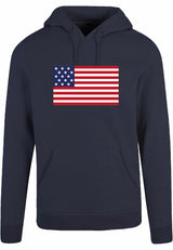 Hoodie - American Flag Navy