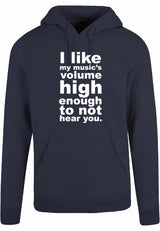 Hoodie - I like my music Navy