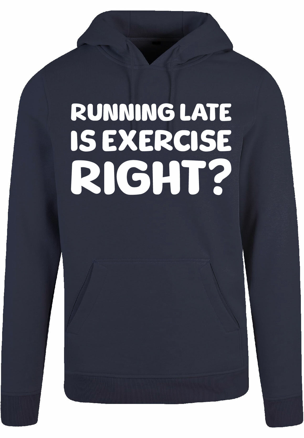 Hoodie - Running late Navy