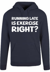 Hoodie - Running late Navy