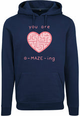 Hoodie - A-maze-ing Navy
