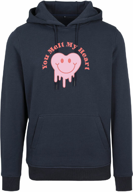 Hoodie - You melt my heart Navy