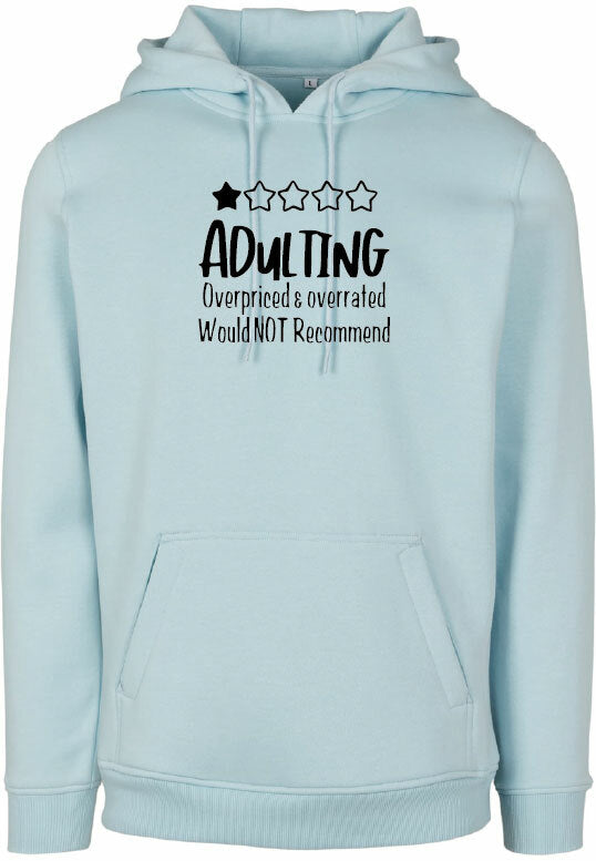 Hoodie - Adulting Ocean Blue