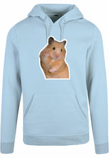 Hoodie - Hamster Peace Ocean Blue
