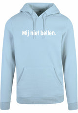 Hoodie - Mij niet bellen Ocean Blue