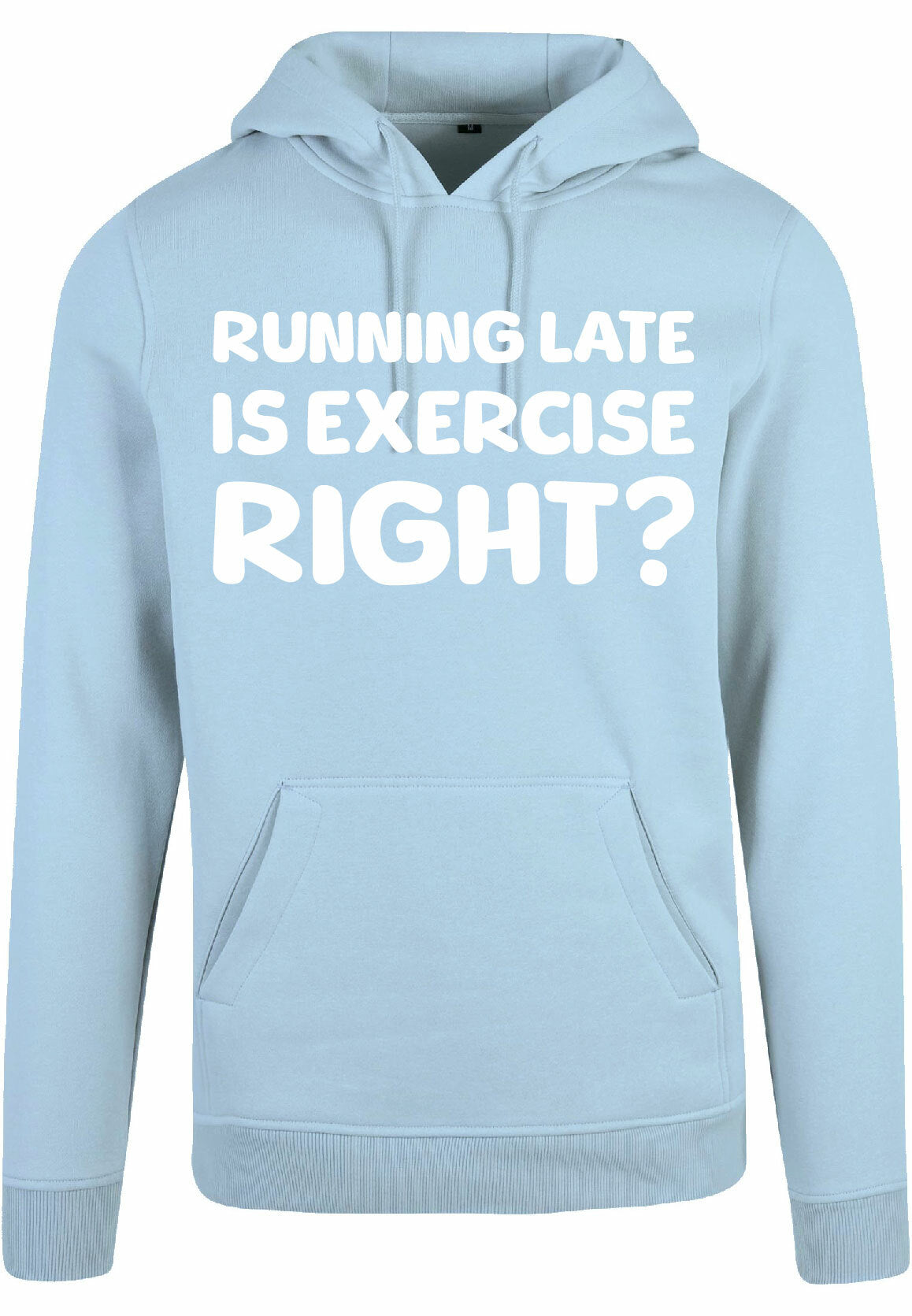 Hoodie - Running late Ocean Blue