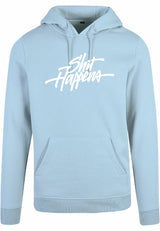 Hoodie - Shit Happens Ocean Blue
