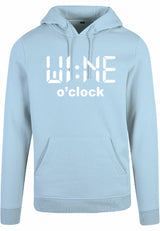Hoodie - Wine O'Clock Ocean Blue