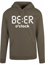 Hoodie - Beer O'Clock Olive