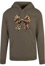Hoodie - Panter Strik Olive