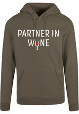 Hoodie - Partner in Wine Olive