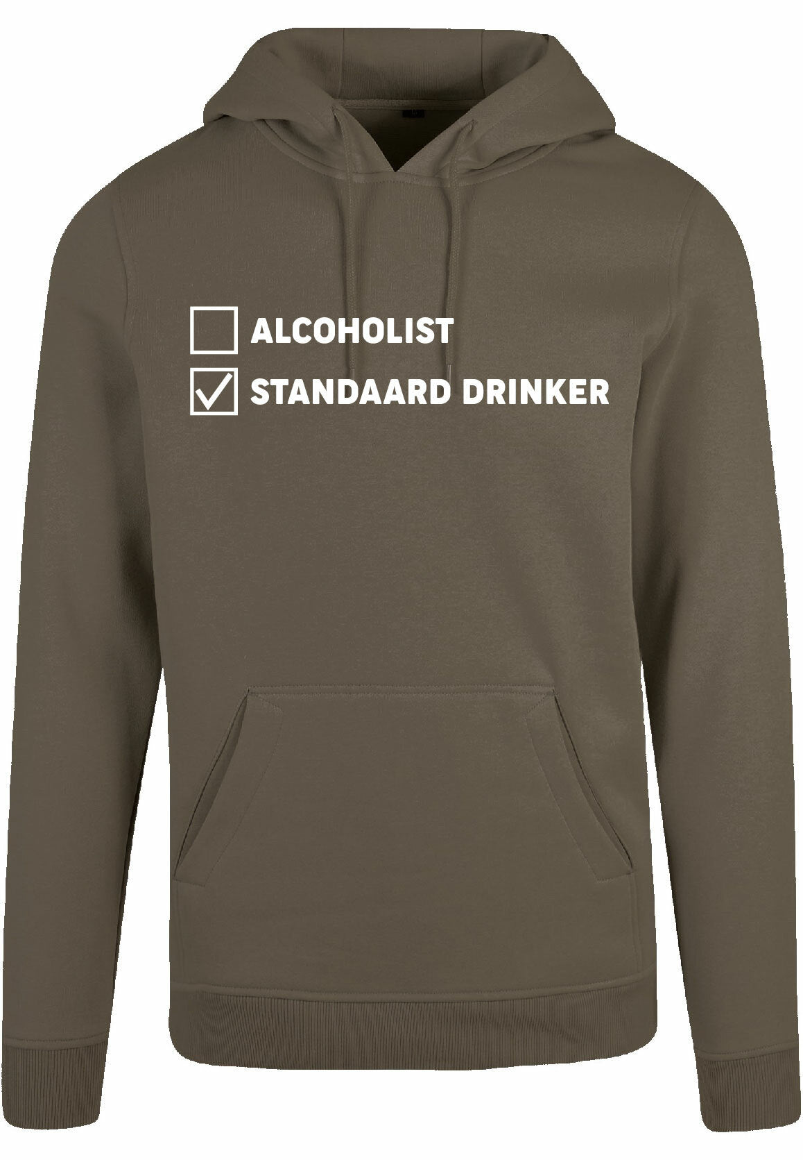 Hoodie - Standaard drinker Olive