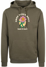 Hoodie - Take it easy Olive