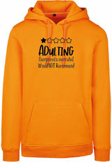Hoodie - Adulting Paradise Orange