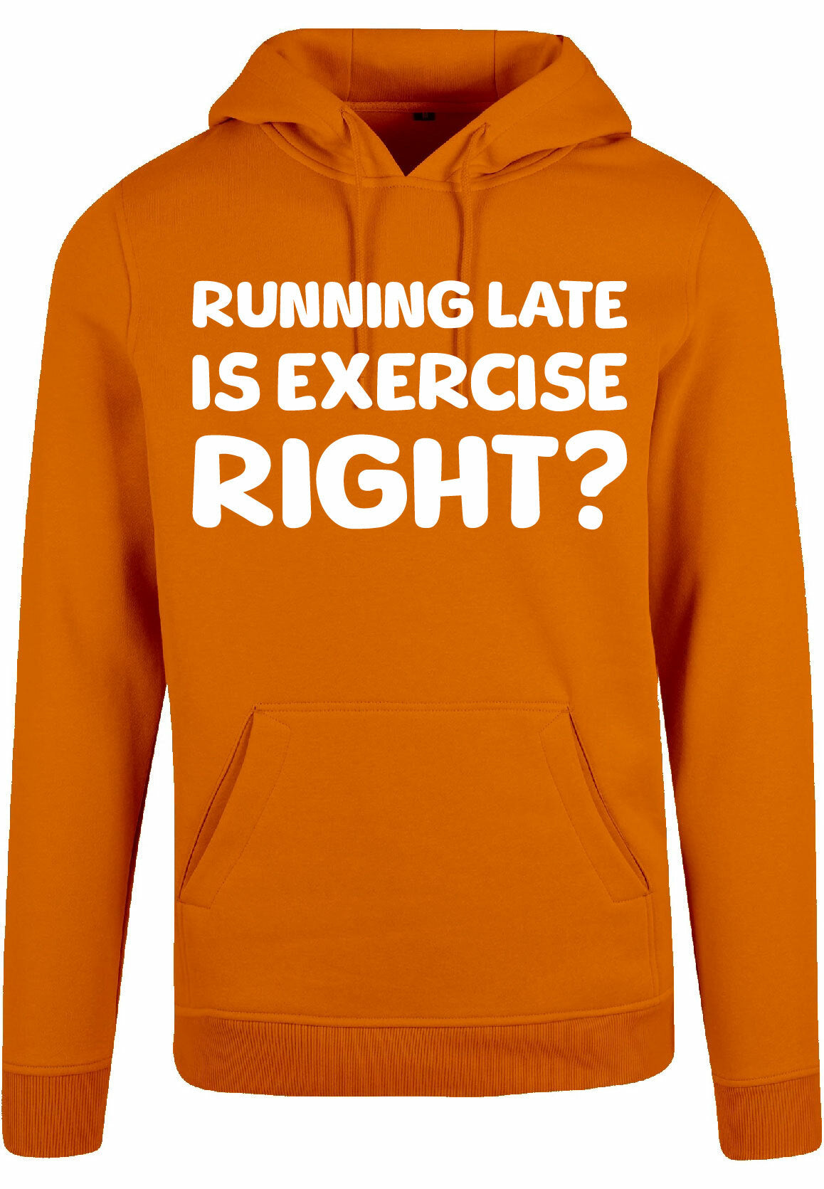 Hoodie - Running late Paradise Orange