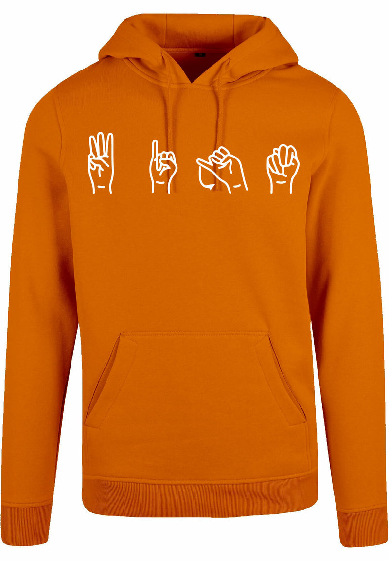 Hoodie - Gebarentaal; Wijn